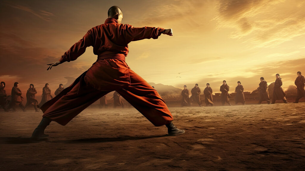 Mistrz kung-fu na pustyni. Koncepcja sztuk walki.