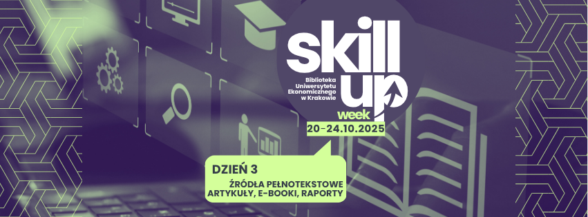 Plakat z napisem SKILL UP Dzień 3